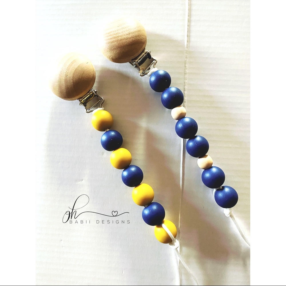 Silicon Bead Pacifier Clip